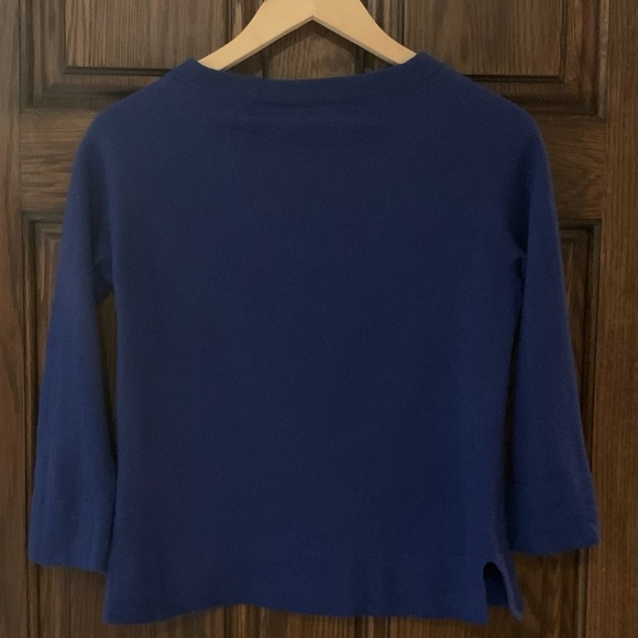 Lord and Taylor Cashmere Blue Sweater - Picture 3 of 3